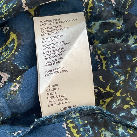 Free People Samira Midnight Combo Floral Long Sleeve Maxi Dress Size Large NWT - Picture 11 of 16